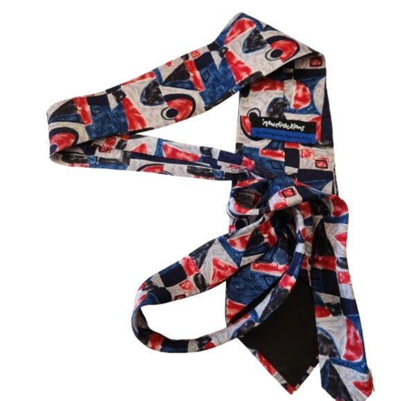 New Directions Met Museum Abstract Silk Tie – Made in Canada - Picture 2 of 5